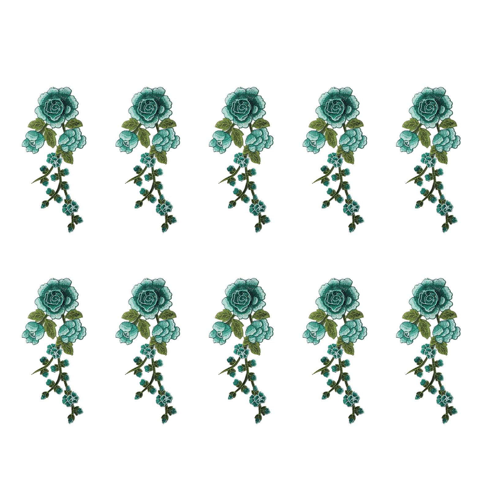 Whoasyst C Artisti Florals Embroidered Patches For Fashion Sewing Projects Raft Supplies Washable Fabri Transfers