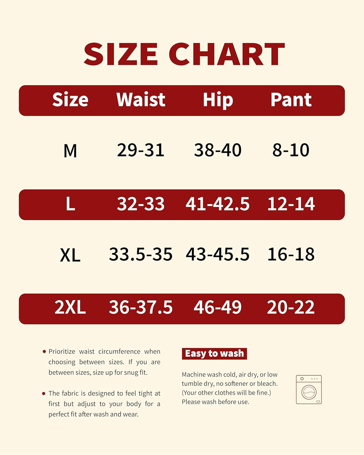 Incontinence Underwear for Women Washable, 2 oz Maximum Abosrbency Panties for Bladder Leak Proof Protection 2 Pack (Beige, L) - Image 5