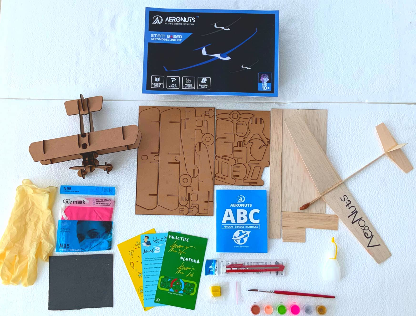 Buy Aeromodelling Glider KIT Balsa Chuck Glider and BI Plane STEM