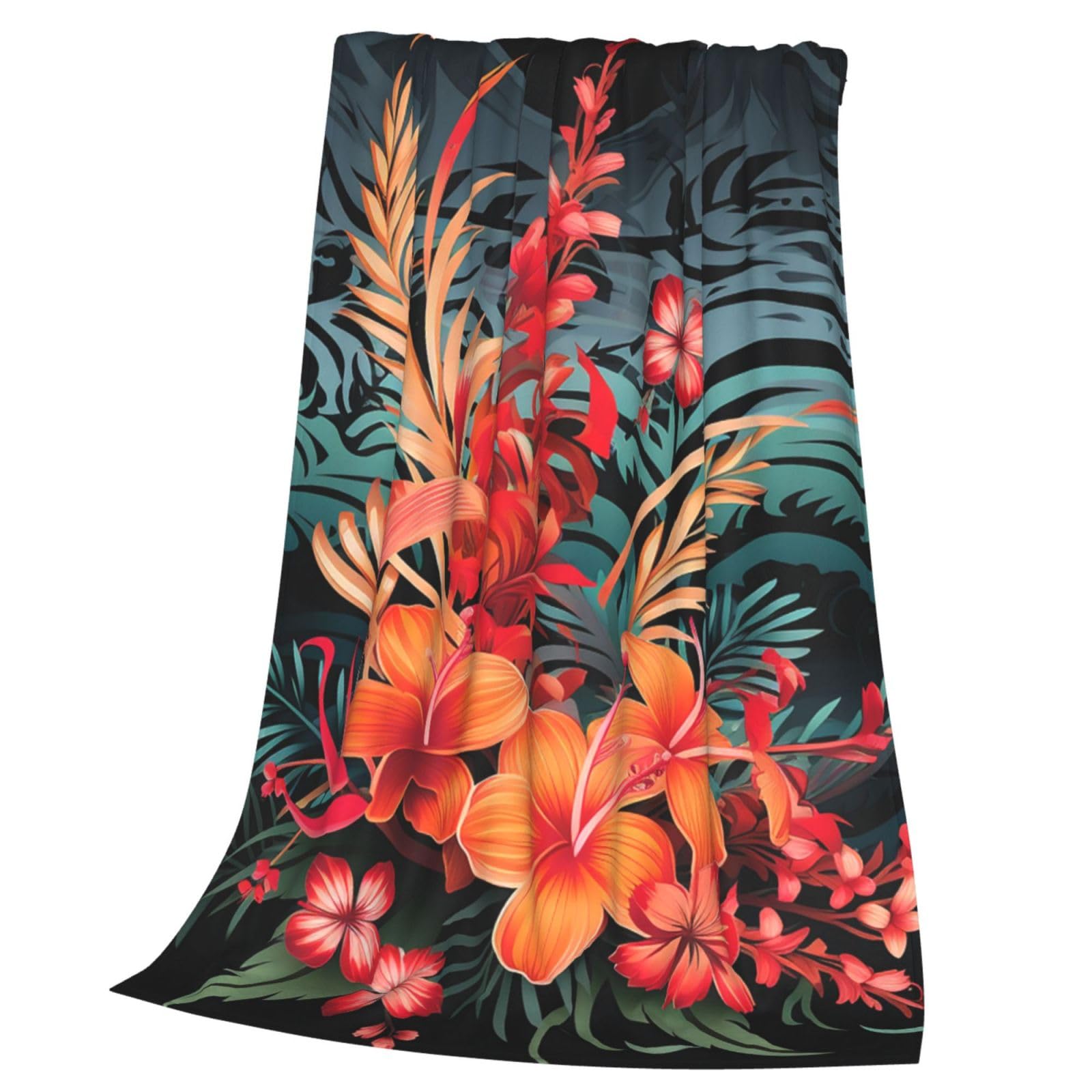 Couverture imprimée en flanelle douce légère microfibre lit
