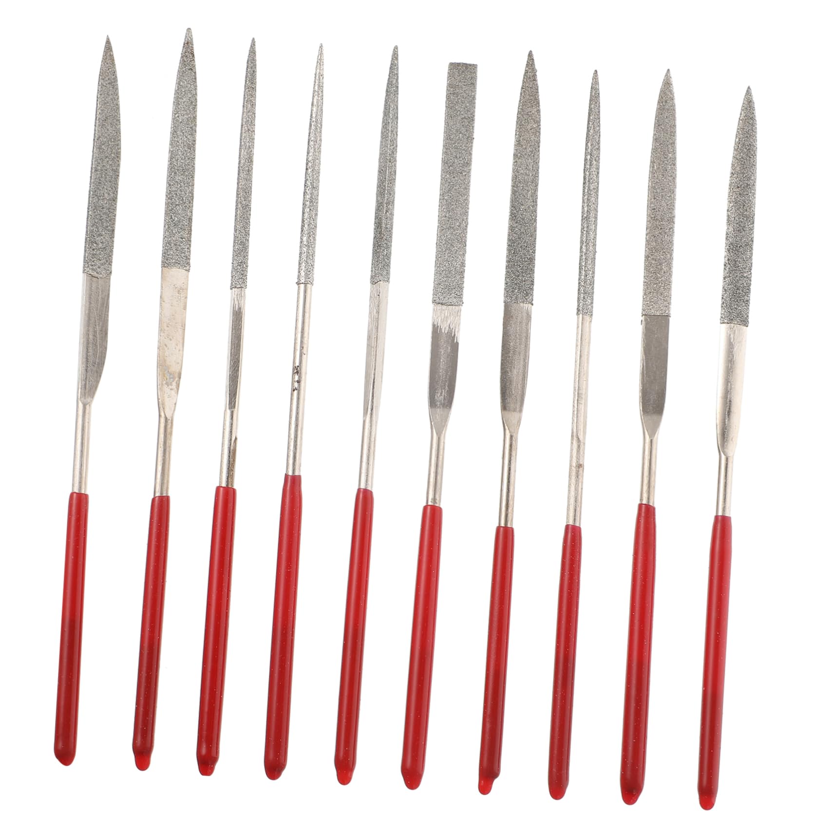 SEWOART Precision Mini File Set 10pcs Glasses Repair Tool Kit Comfortable Grip for Long Time Use