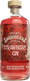 Smugglers Strawberry Gin, Small Batch, Full Strength Flavoured Gin, 38% Scottish Gin