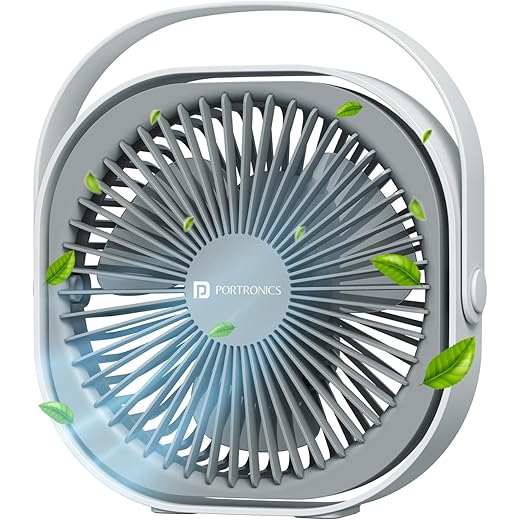 Portronics CoolCube Portable Desktop Fan with 2400mAh Batter