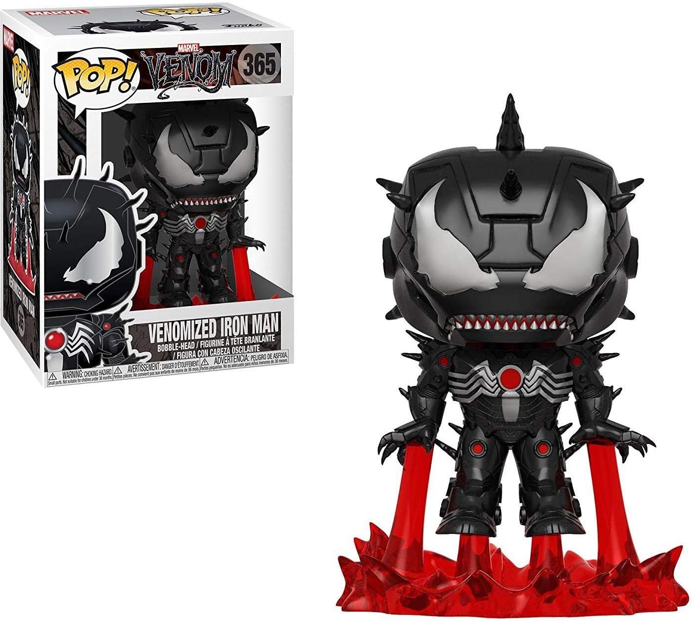 POP Marvel: Venom - Venomized Iron Man Funko Vinyl Figure (Bundled with Compatible Box Protector Case)