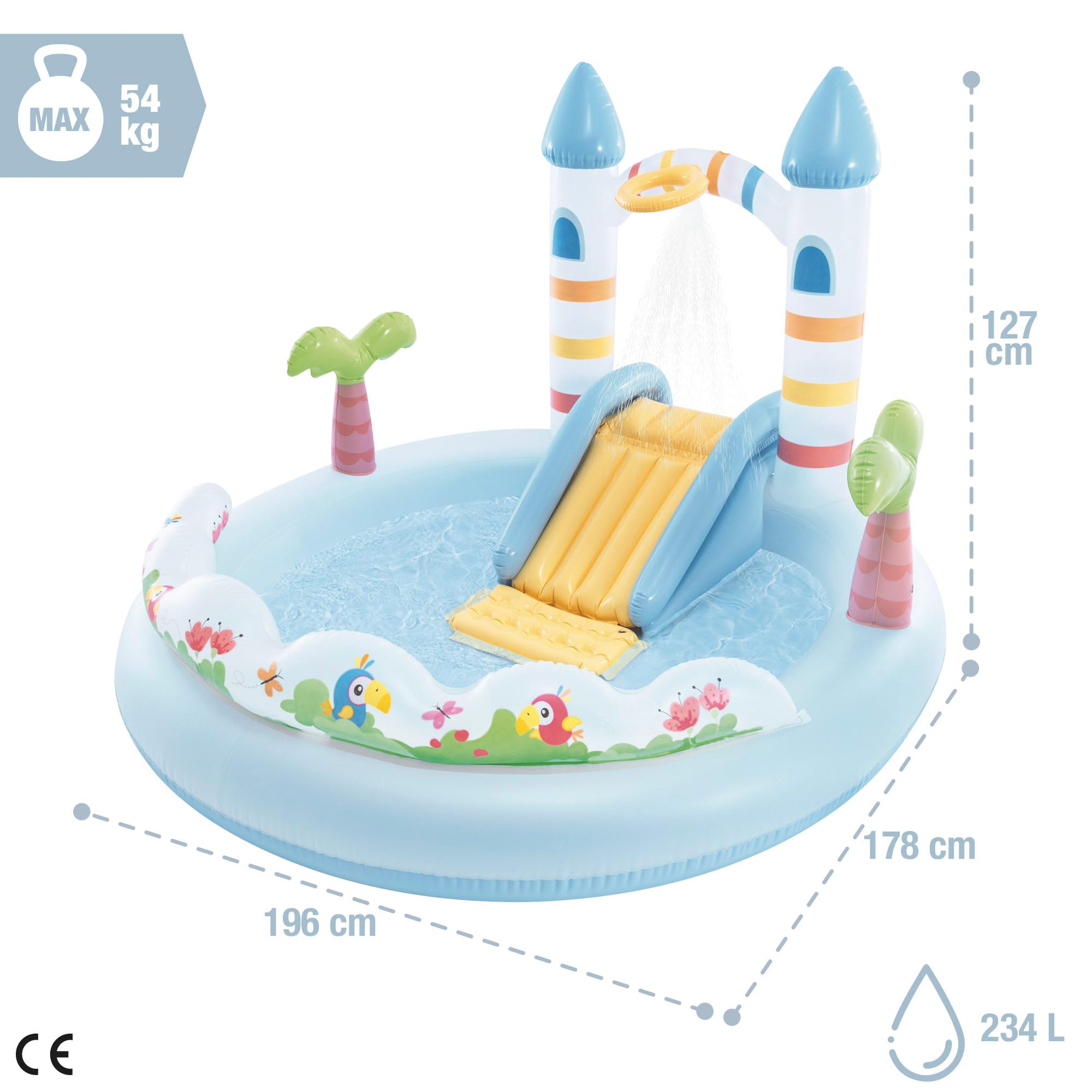 Intex Unicorn Castle Play Center 56148NP 196 x 178 x 127 cm