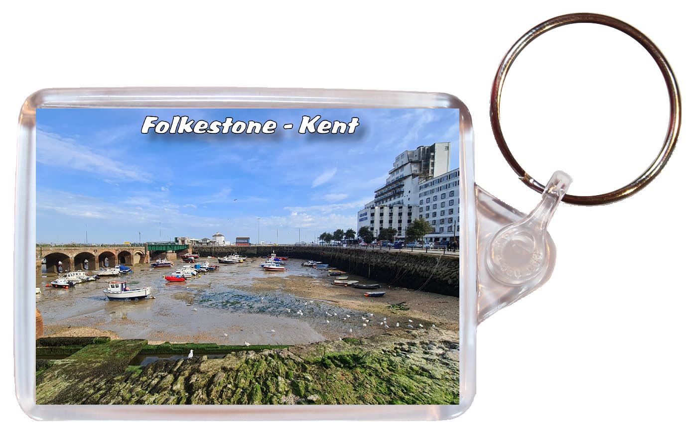 Baked Bean Store Folkestone - Kent - Double Sided Keyring BBSKTT145
