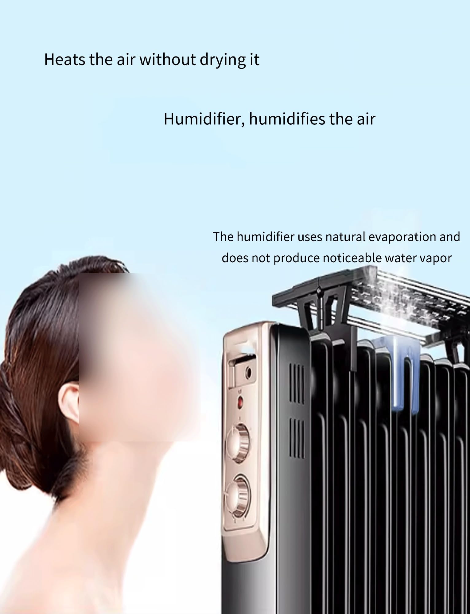 Genérico Humidificador De Radiador Colgante, Evaporador De Almacenamiento De Agua De Gran Capacidad Nivel De Agua Transparente Visible Silencioso Y Natural Sin Niebla(4pcs)