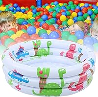 Vista 6 de Piscina para bebés, respetuosa con el medio ambiente fácil de almacenar niños pequeña piscina de bomba con material de PVC para nadar
