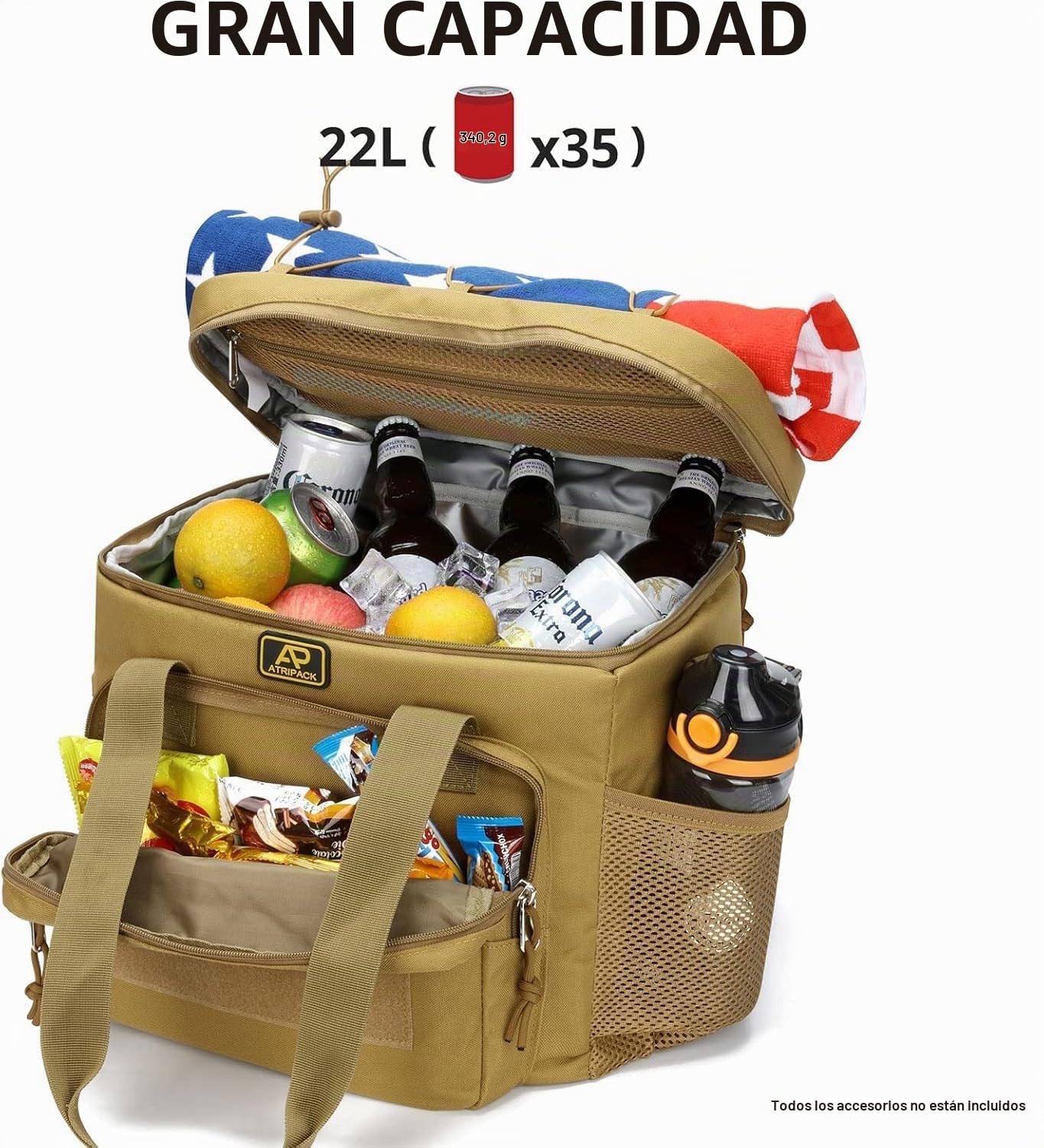 Fiambrera para Hombre, Bolsa Táctica 22L Almuerzo para El Trabajo