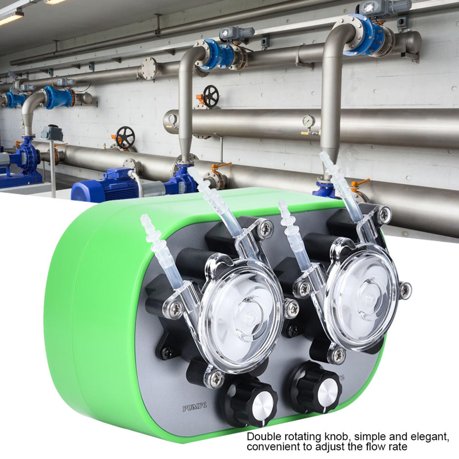 ANKROYU Peristaltic Pump, Automatic Mini Self Priming Pump, Intelligent Peristaltic Pump with reminder light ((22?85ml/min)*2(G728-2-2) US Plug AC110 to 240V)