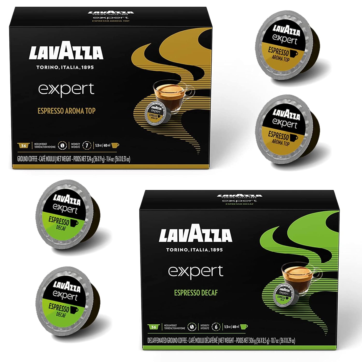 Lavazza Expert Capsules Variety Pack 72 pods Caffe Aroma