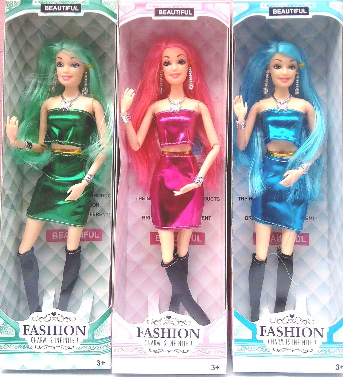 Shopme store Fashion Doll Toys for Baby Kids Dolls House Collection | Beautiful Doll Toy for Girls (Movable Joints Knee, Legs, Arms, Hands, Elbow) Height : 30 cm | (Pack of 3) (B08SL98Z7D) Amazon Price History, Amazon Price Tracker