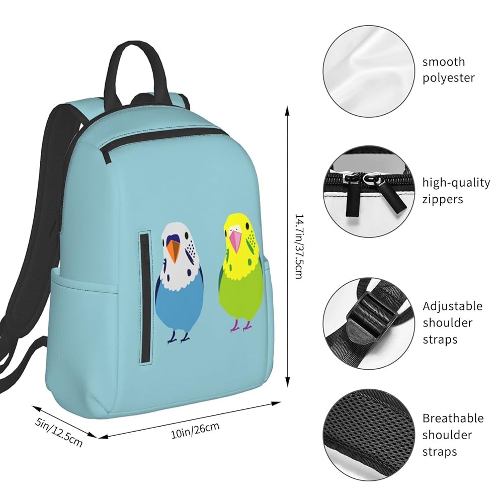 Amazon.co.jp: リュックサック セキセイインコ 二匹 鳥柄 アニメ