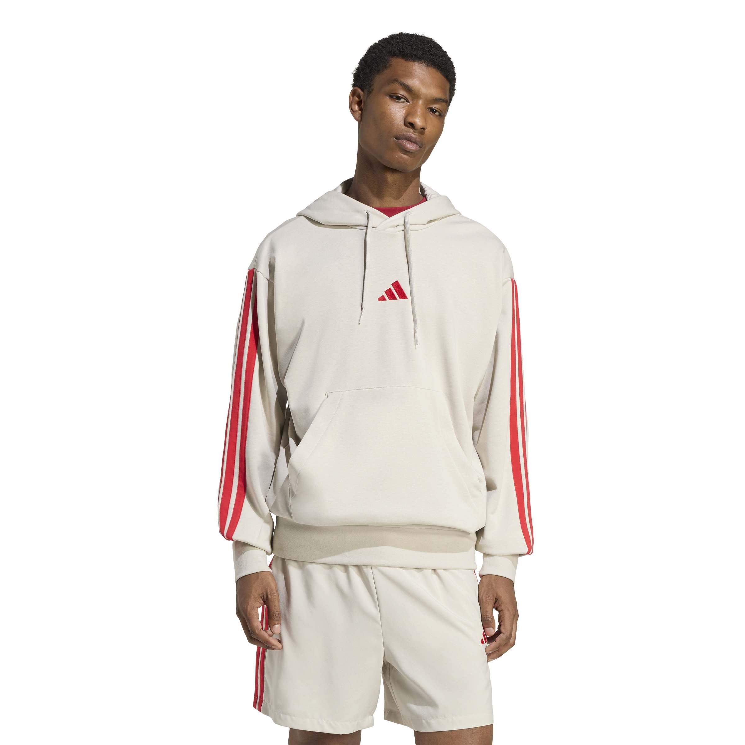 adidas Herren Essential Three Stripes French Terry Hoodie Kapuzenpullover (1er Pack)
