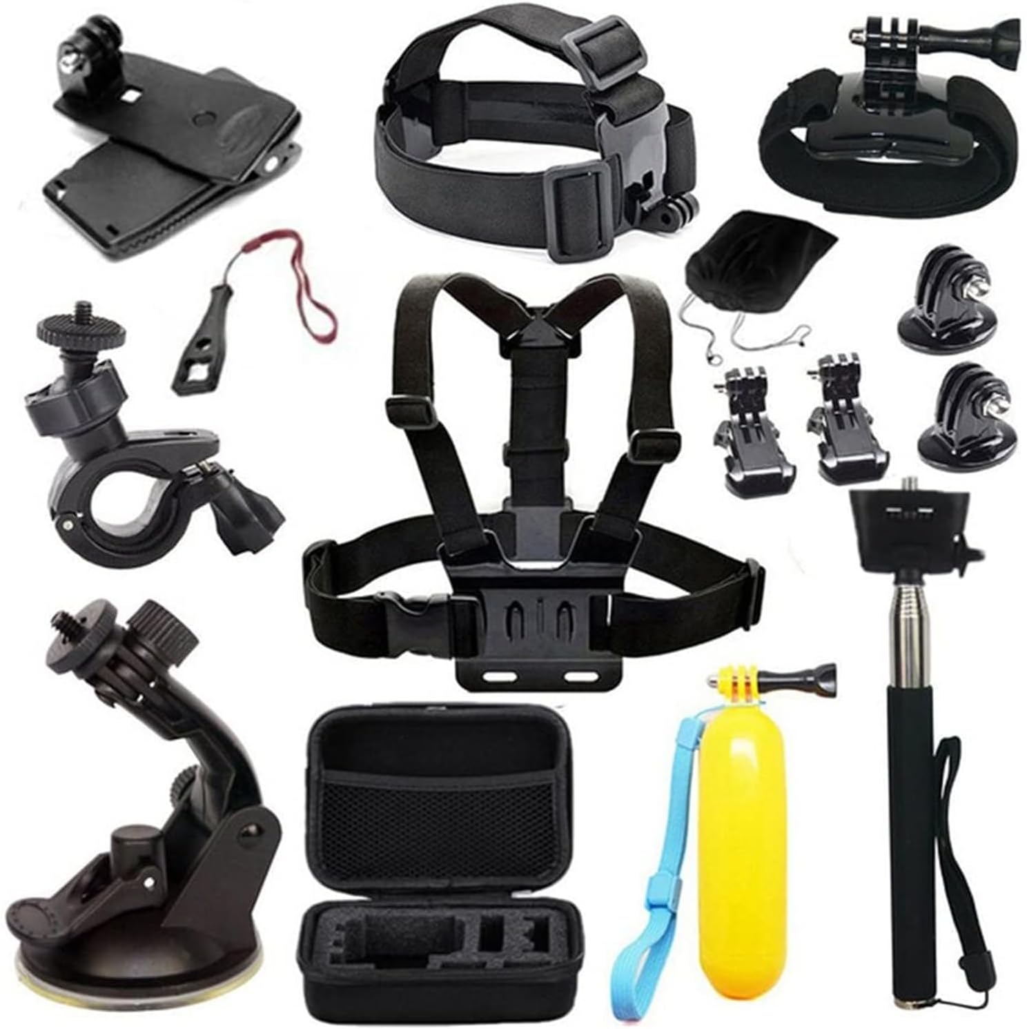 EDOSE Accessories Kit for AKASO EK5000 EK7000 4K WiFi Action Camera Gopro Hero 8 7 6 5/Session 5/Hero 4/3+/3/2/1 Crosstour/ Victure/ Campark Action Cameras