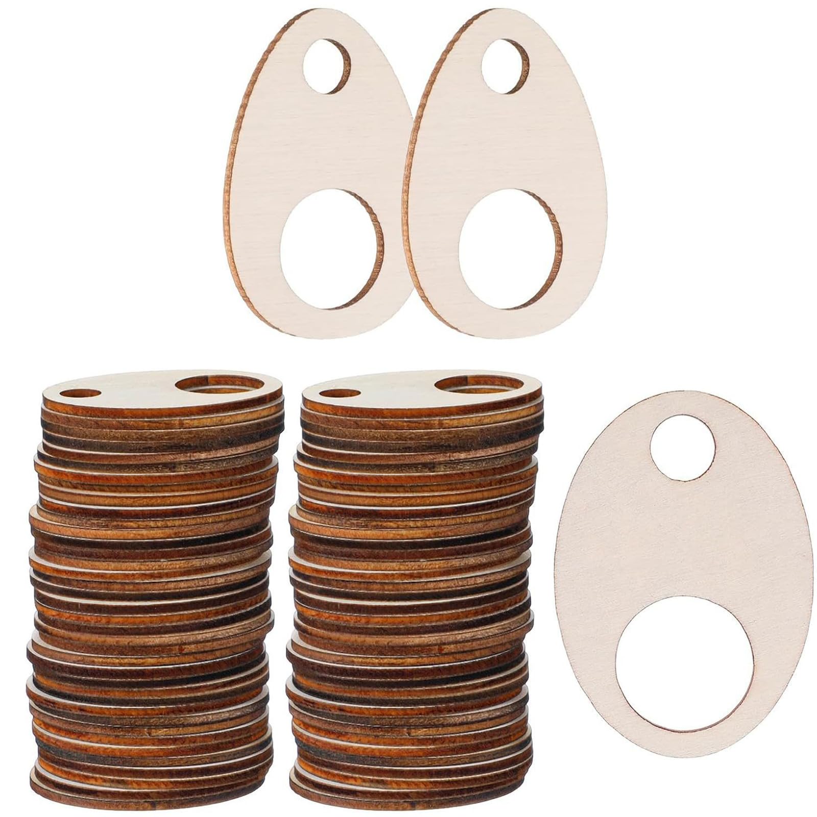MURYE 100Pieces Wooden Bobbins and 2 Metal Rings for Efficient Thread Management in Needlework Activity Sewing Thread Roll Rack