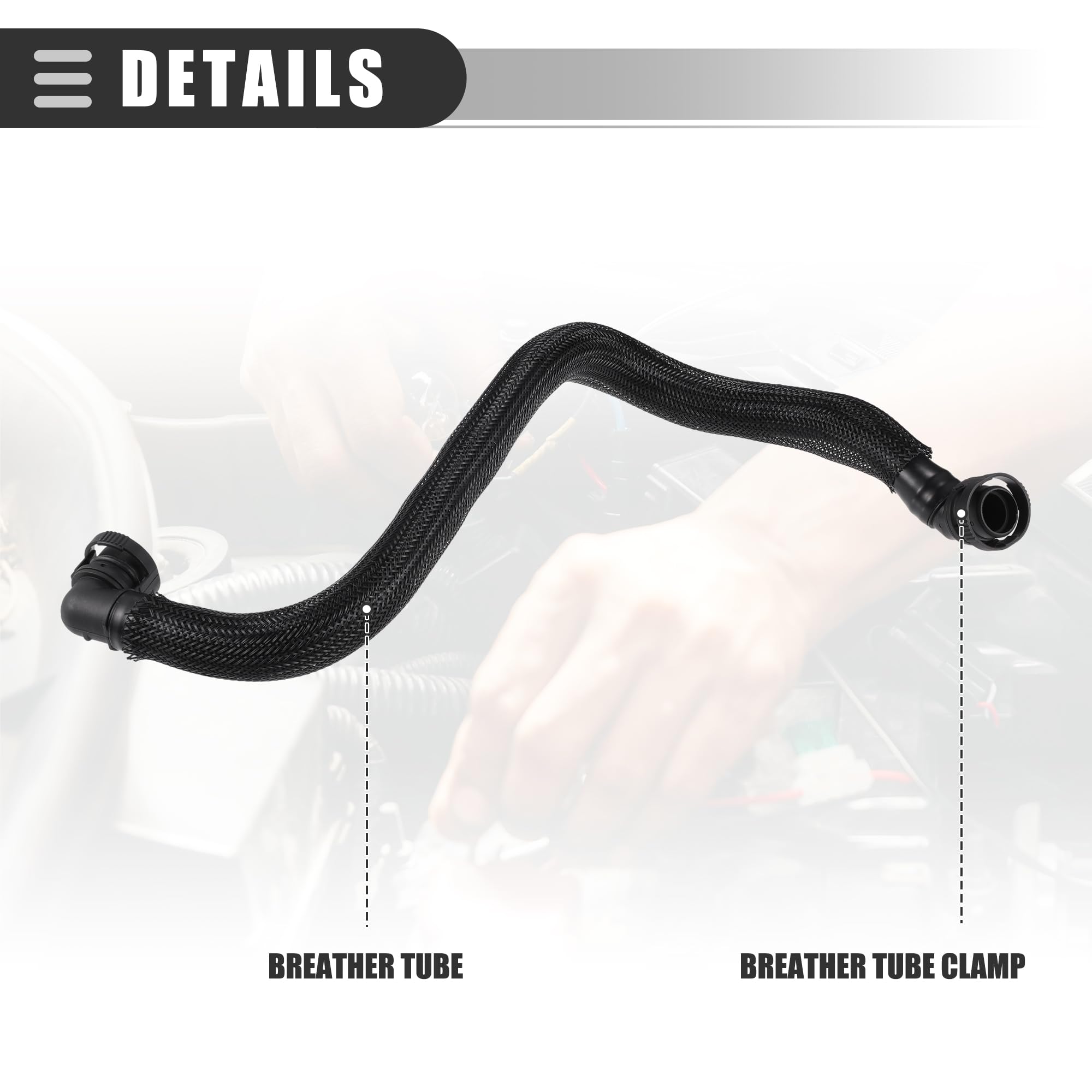 Motoforti Crankcase Vent Hose, for MINI, Plastic, No.11157605186