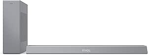 Philips B8505/10 Barra de Sonido con Subwoofer Inalámbrico (2.1 Canales, Bluetooth, 240 W, Dolby Atmos, Compatible con DTS Play-Fi, Se Conecta Asistentes de Voz, Perfil bajo) Plata - Modelo 2020/2021