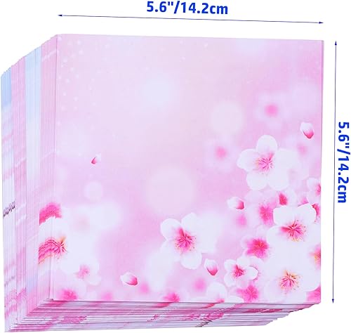 Miniatura 2 de Gmailmall Papel de origami de doble cara, 200 hojas de papel de regalo, papel de regalo con patrón degradado para caja de regalo de bricolaje,