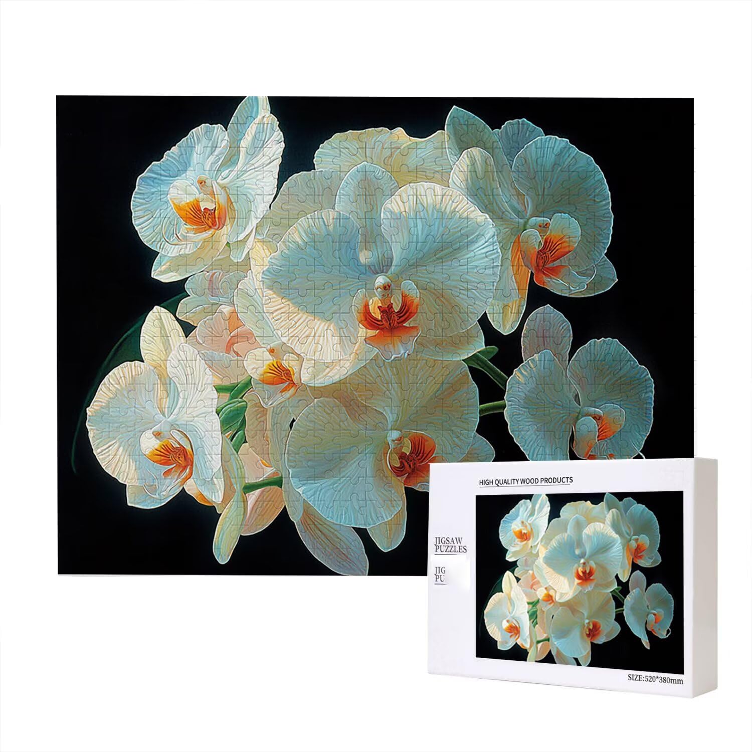 Jigsaw Puzzle, 6000 Pezzi Puzzle Classici, Orchidea Farfalla Puzzle Rilassamento Intelligence, Mpossibile Difficile Puzzle Impegnativo per Adulti Puzzle Gioco Familiare, Regalo per Amore Fiori fr0-754