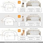 Calming Dog Bed Fluffy Plush Dog Mat for Furniture Protector with Removable Washable Cover for Large Medium Small Dogs and Cats (Large(45x37x6), Light Grey)