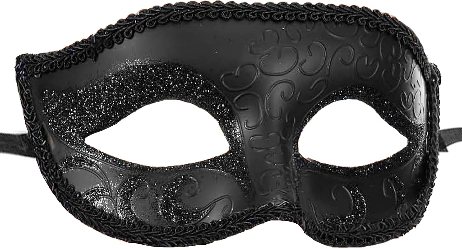 New Masquerade Mask for Men Women, Venetian Mens Masquerade Mask for Halloween Party Mardi Gras Mascarade Ball