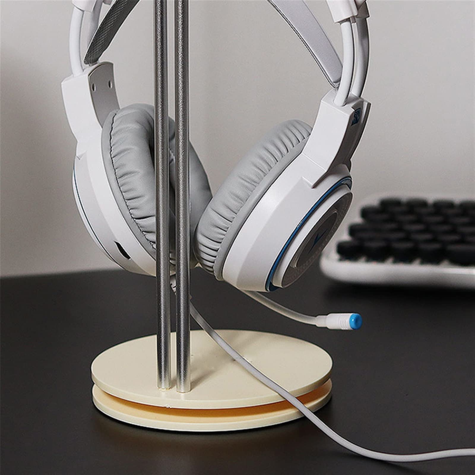 Mensola da scrivania in ABS con base antiscivolo Supporto for cuffie for PC sopra l'orecchio