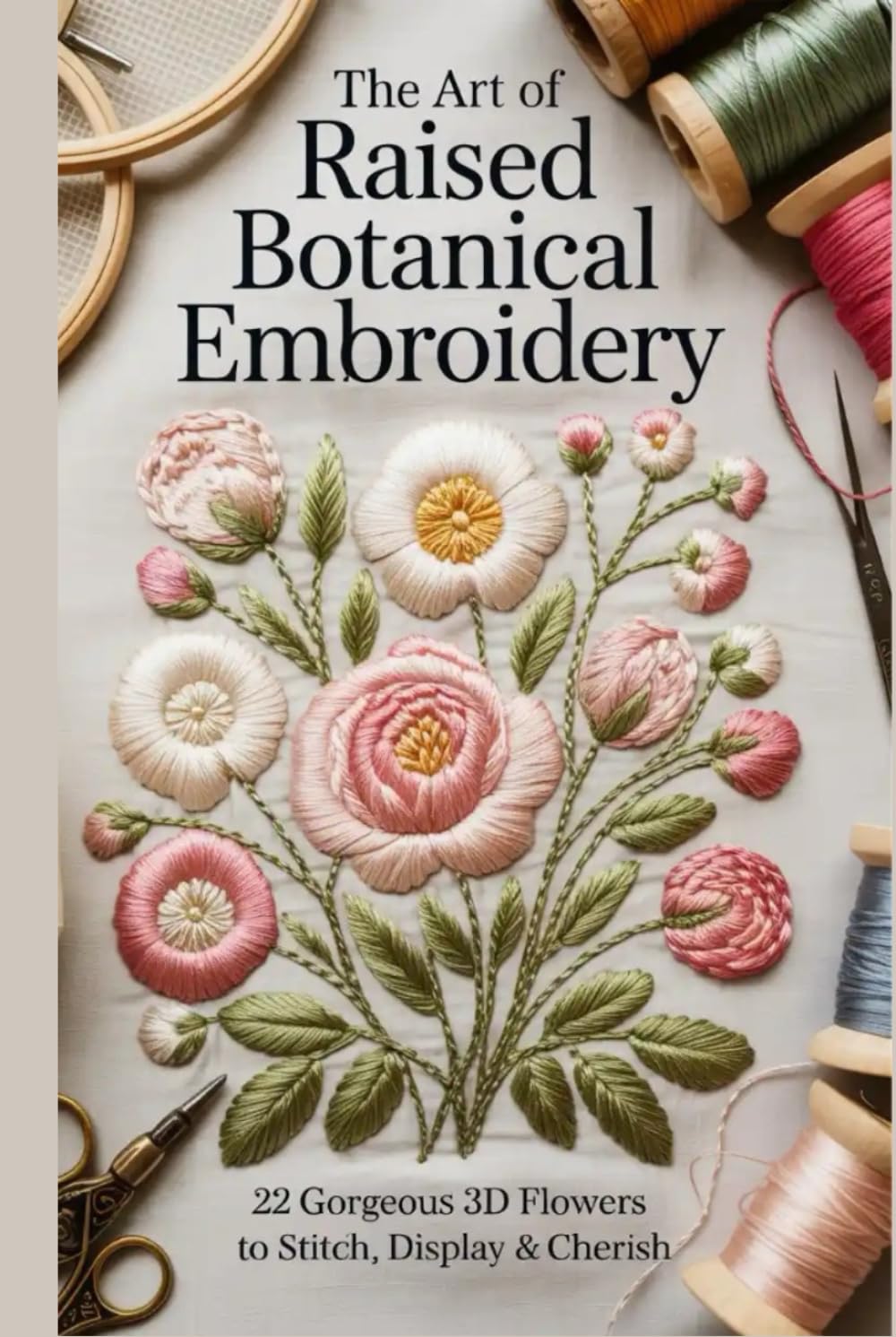 The Art of Raised Botanical Embroidery: 22 Gorgeous 3D Flowers to Stitch Display & Cherish