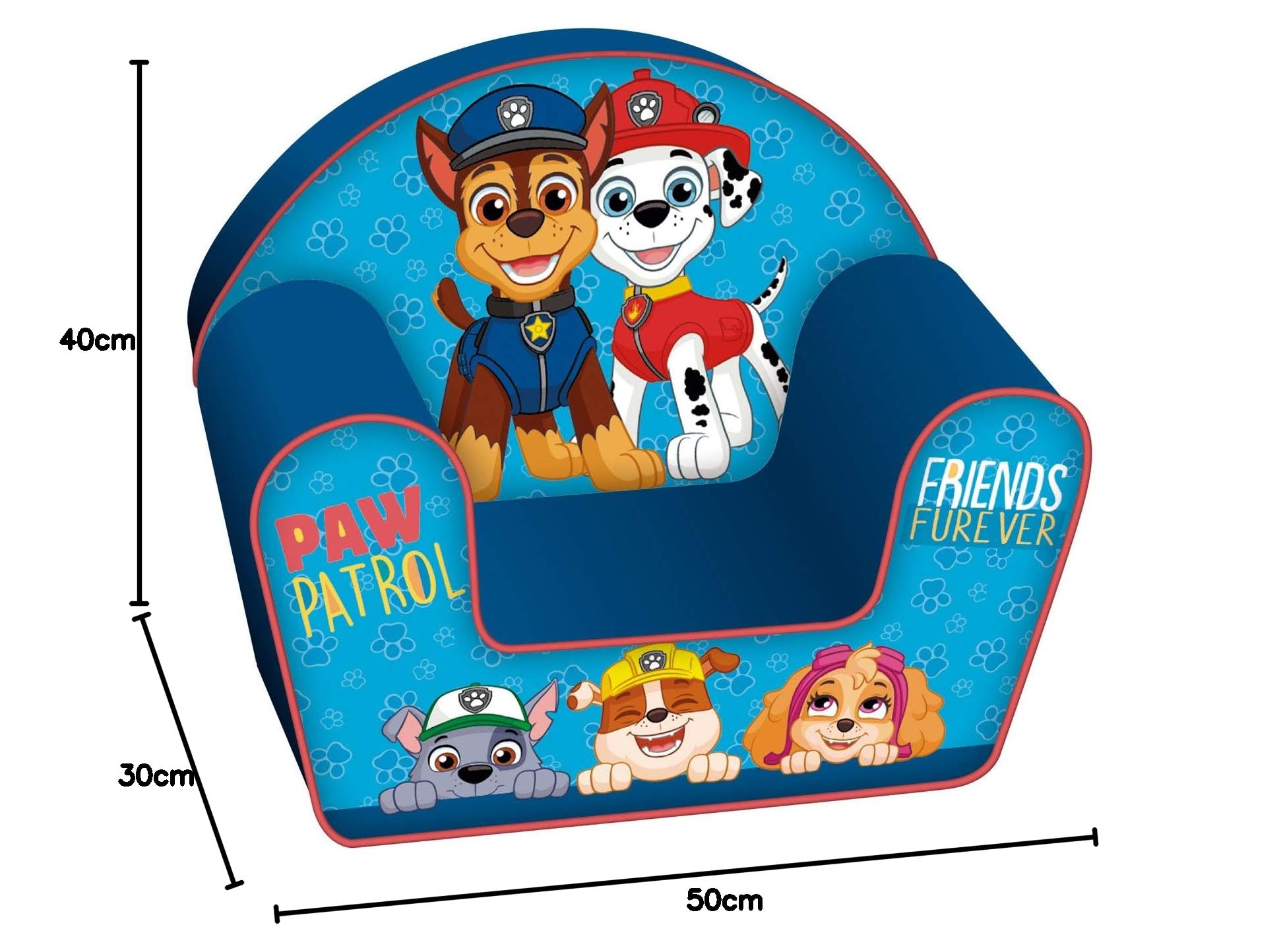 Paw Patrol Espuma - Sofá 42 x 52 x 32 cm