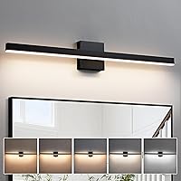 Vista 10 de KAISITE Luz Moderna de Tocador de Baño Dorada Accesorio de Luz Sobre Espejo de 61 cm Accesorio de Iluminación de Tocador Regulable LED de 5CCT