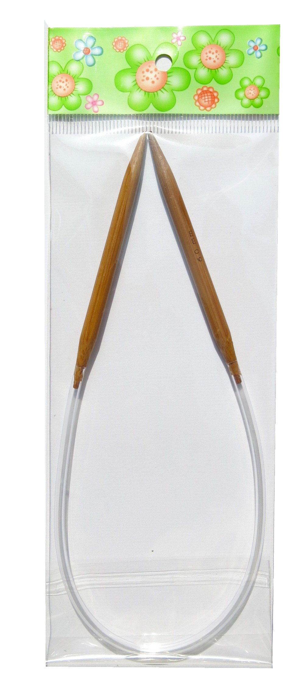 Adf Tm Carbonized One Pair 16'' (40Cm) X 7Mm Bamboo Circular Knitting Needles