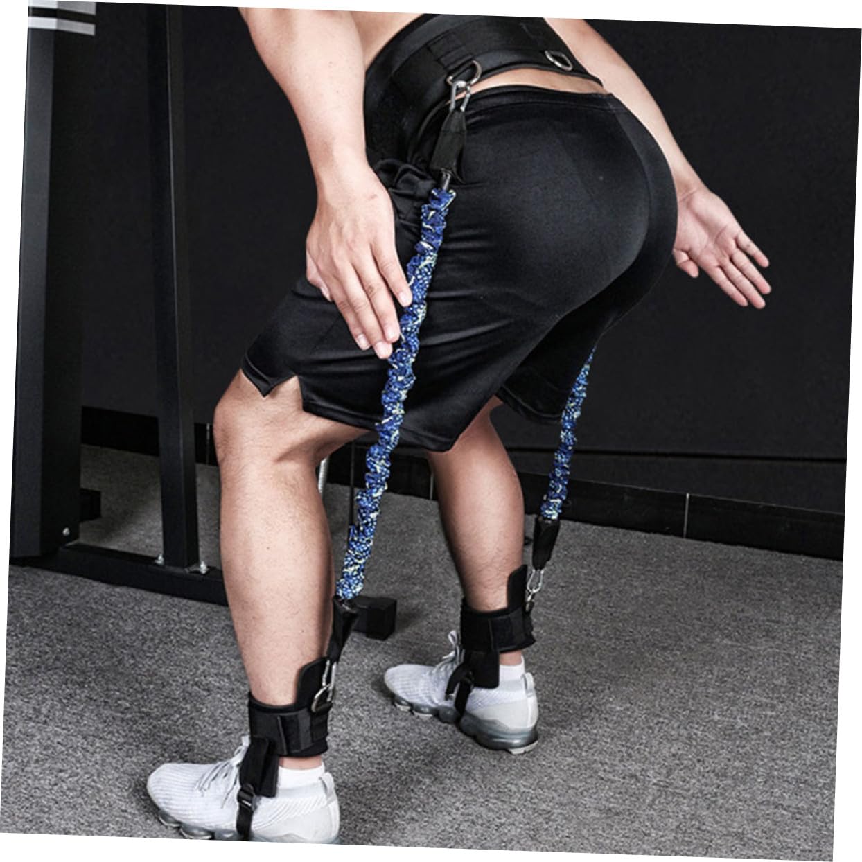 Banda de Resistencia para Piernas y Tobillos Kit de Bandas de Cintura Reutilizables Equipo de Entrenamiento Casa para Fitness y Fortalecer Las Piernas