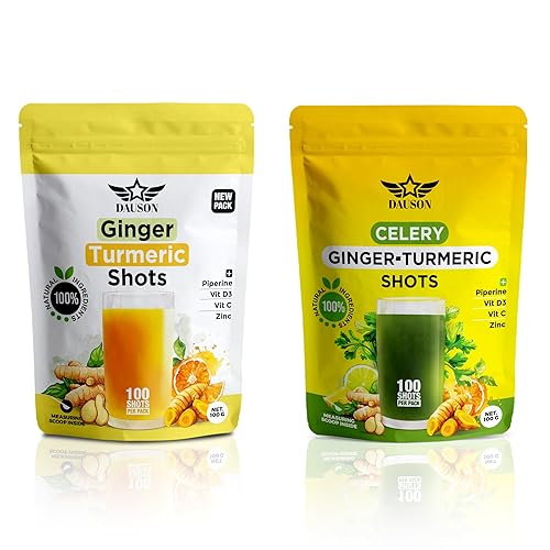 Ginger Turmeric Wellness Shots – 100 Servings – Blend with