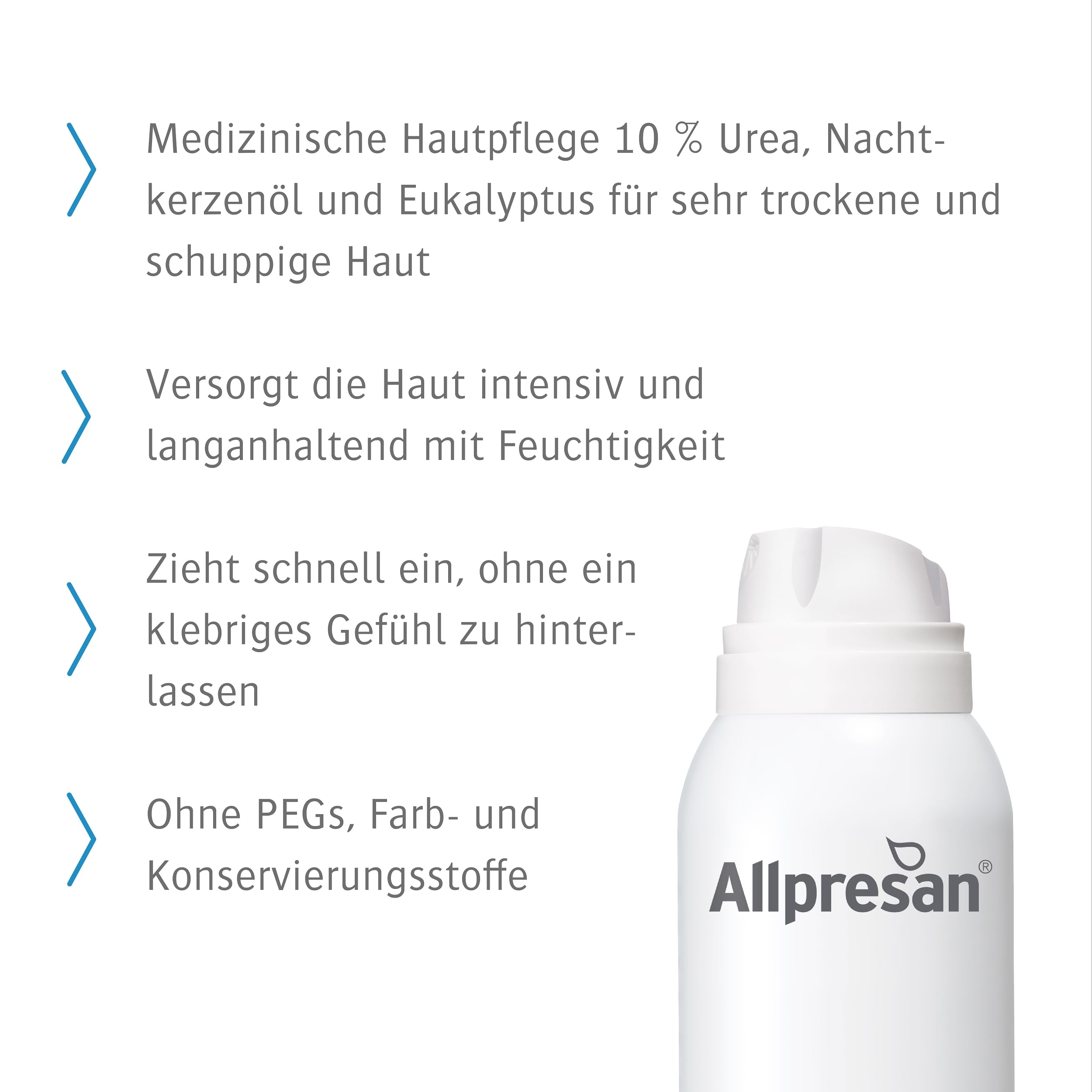 Allpresan Hydro Intense Edition - Crème mousse pour le corps - Pour peaux très sèches à squameuses - Avec eucalyptus - 125 ml