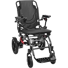 Adult Electric Wheelchair Lightweight Folding Transport Wheelchairs for Adults,250 LBS Capacity Foldable Power Chair 500W Motorized Wheel Chair for Motorized Wheelchair,12+ Km Travel Distance Black 1