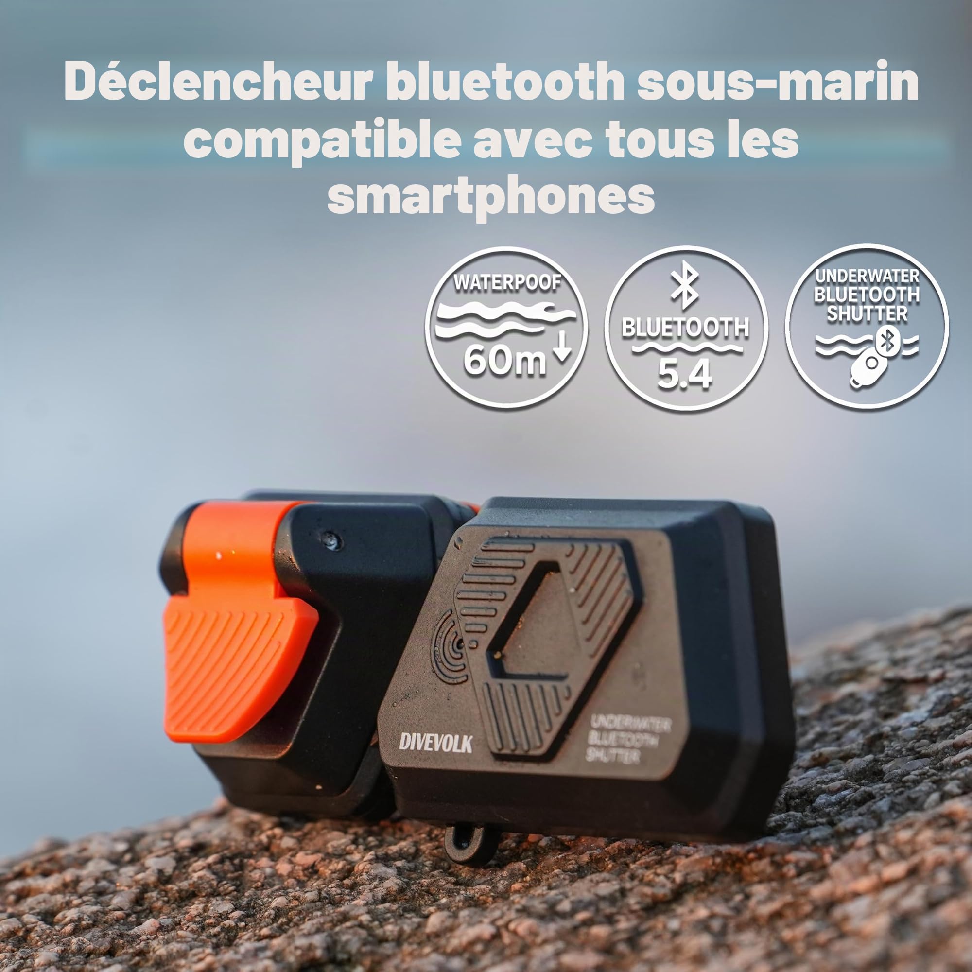 DIVEVOLK Obturateur externe sous-marin pour boîtier Seatouch 4 Max Plus
