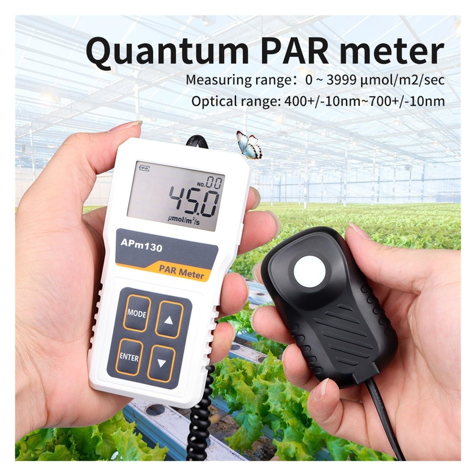 Tester Di Luce PAR Con Misuratore Quantico PPFD Con Sensore