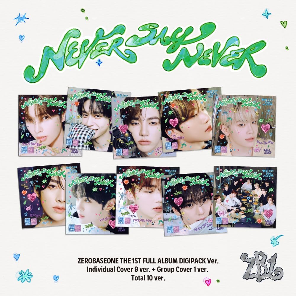ZEROBASEONE - The 1st Full Album [Never Say Never] Photobook (DIGIPACK Random 1EA Version) Poster