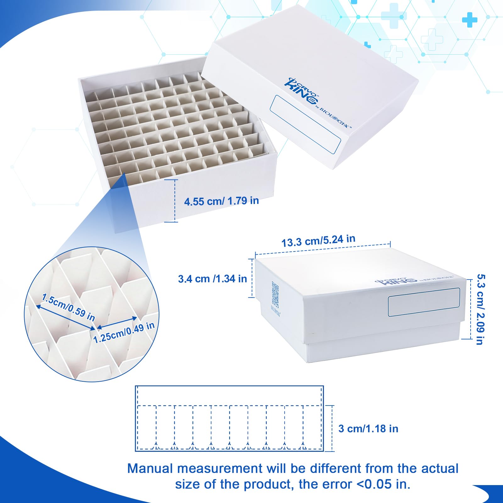 Amazon.com: CryoKing Cardboard Cryogenic Lab Freezer Box 2 Inch