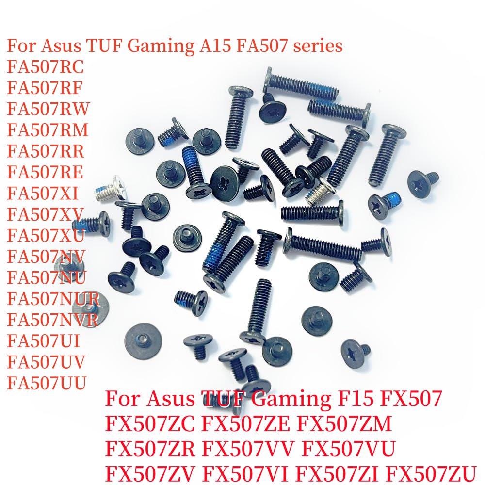 Viti Telaio Inferiore Per Asus TUF Gaming A15 FA507 E F15 FX507, 12 Pezzi Nero