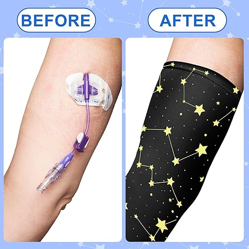 Miniatura 2 de Cuffbow 12 piezas PICC Line Funda reutilizable para la parte superior del brazo, transpirable, protector de manga de lactancia (elegante)