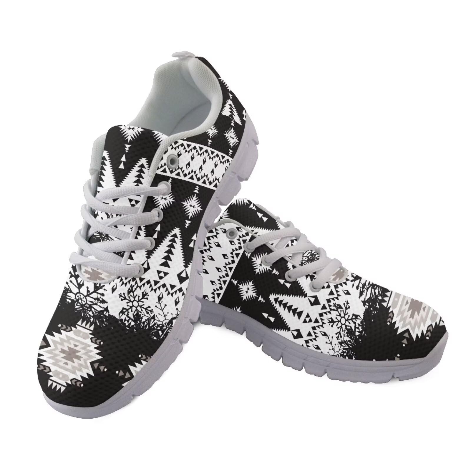 JUDENTIDOS Walking Shoes for Womens Girls Lace Up Lightweight Tennis Shoes Casual Mesh Running Sneakers