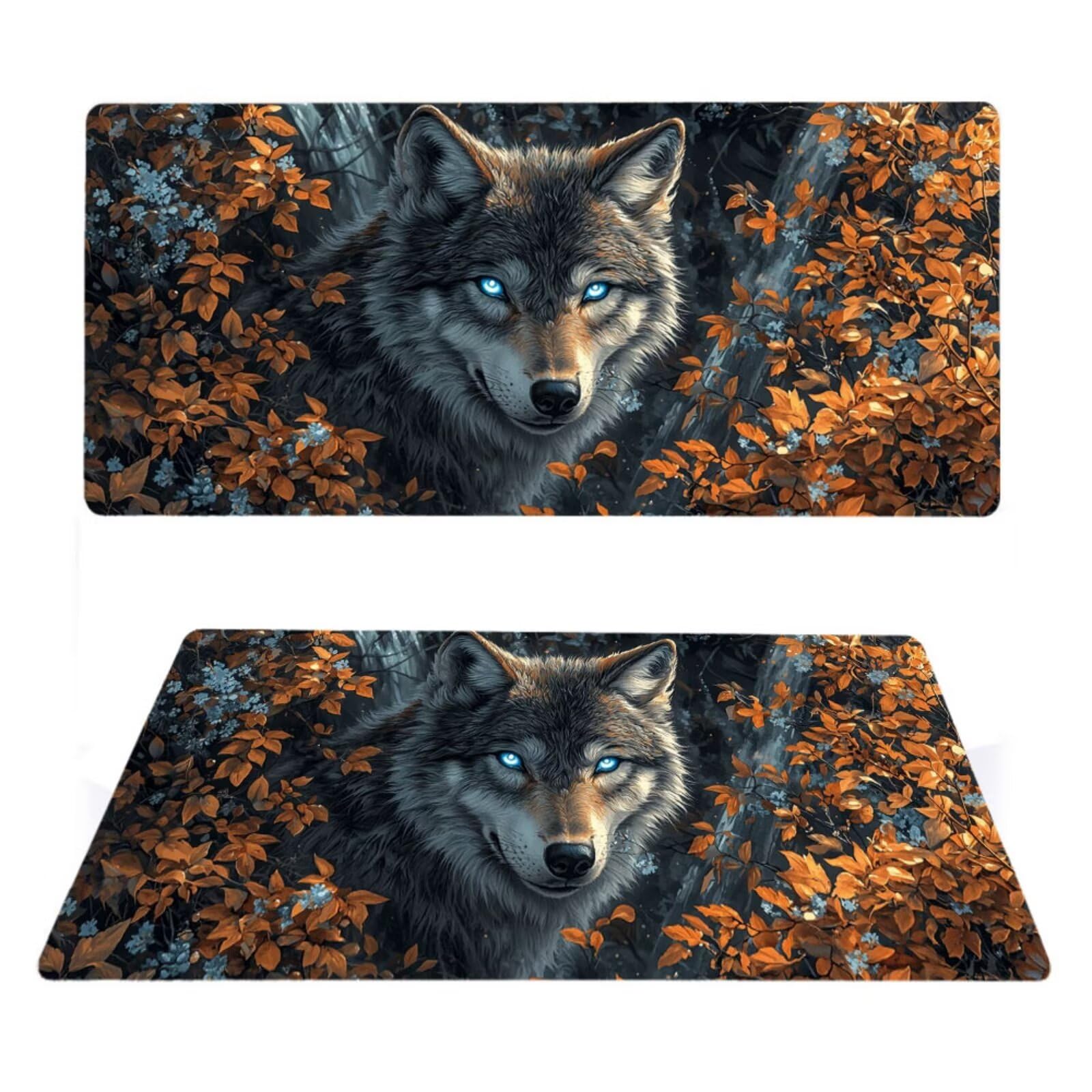 Podkładka pod mysz zwierzęcą matowa, podkładka pod mysz do gier XXL 1200 x 600 x 5 mm, podkładka na biurko dla graczy, bardzo duża bezszwowa mata na stół dla graczy, antypoślizgowa podstawa,