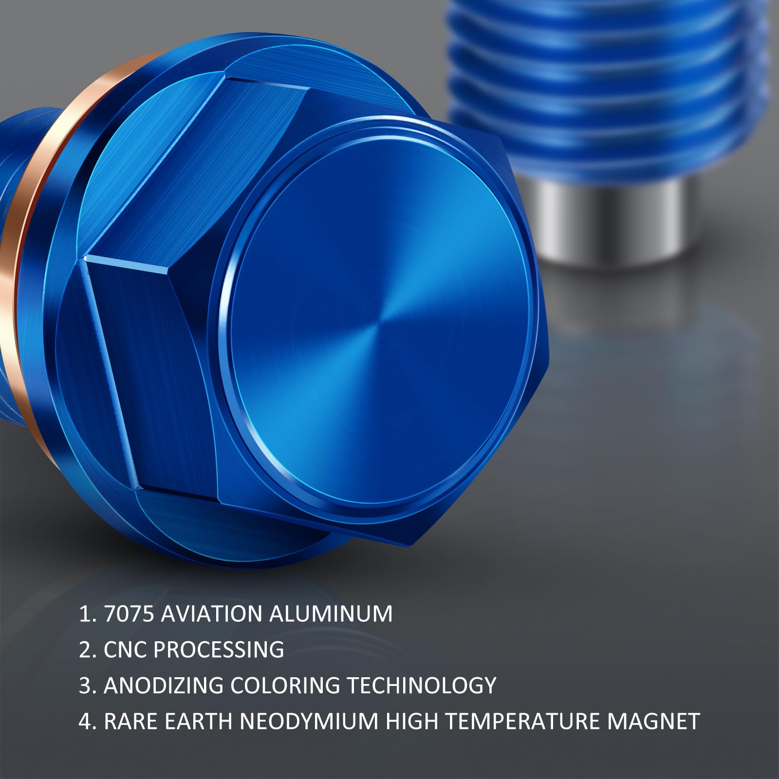 10 Uds. De Acero Inoxidable M14 * 1,5mm, Motor Magnético M14 * 1,5, Tapón De Drenaje De Aceite, Tornillo, Tuerca De Sumidero Para Honda, Mazda, Mitsubishi - AliExprs