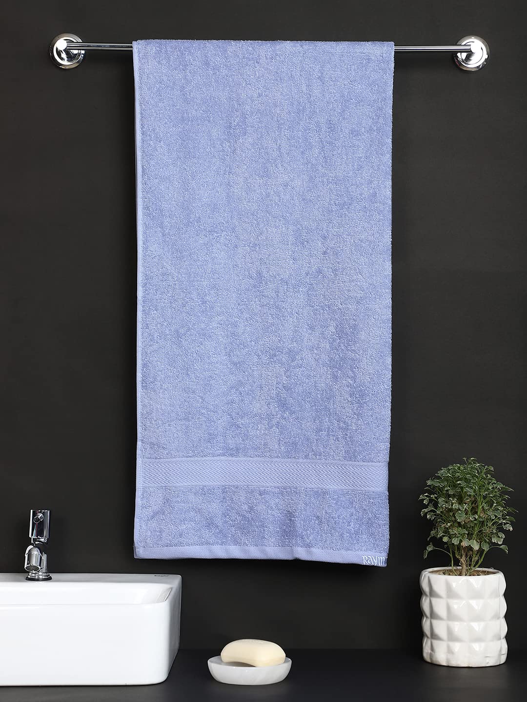 Raymond Home 100 Cotton 380 GSM Terry Bath Towel for Men/Women