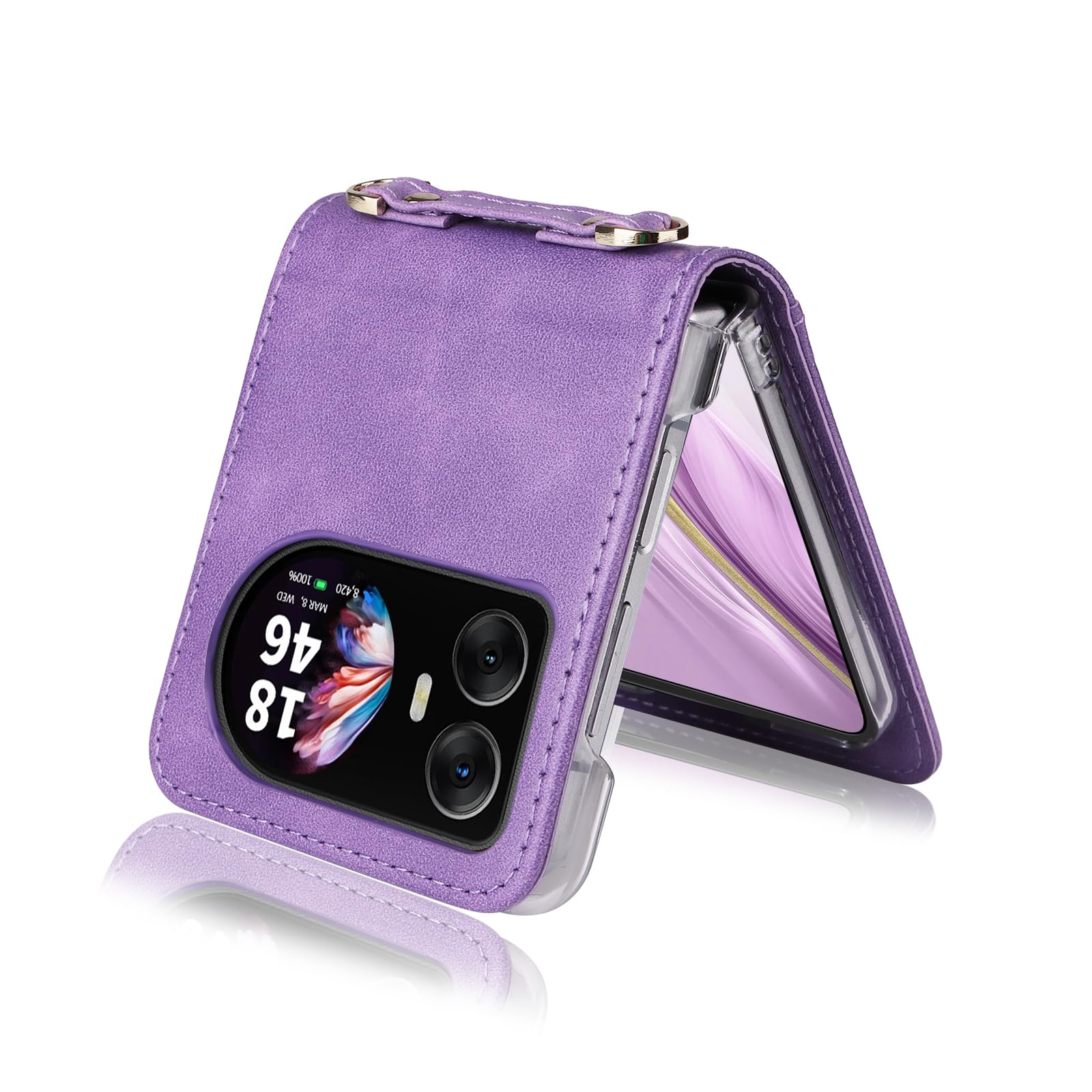 COQUE Custodia Blackview Hero 10 Shell,Custodia a portafoglio con slot per schede a righe vintage con fibbia magnetica,Capovolgere la copertura del telefono per Blackview Hero 10-Rosso
