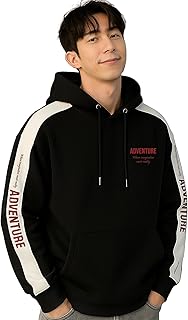 jump cuts || Mens || Printed || Hooded Neck || Full Sleeve || Cotton Fleece Sweatshirt-picture-31