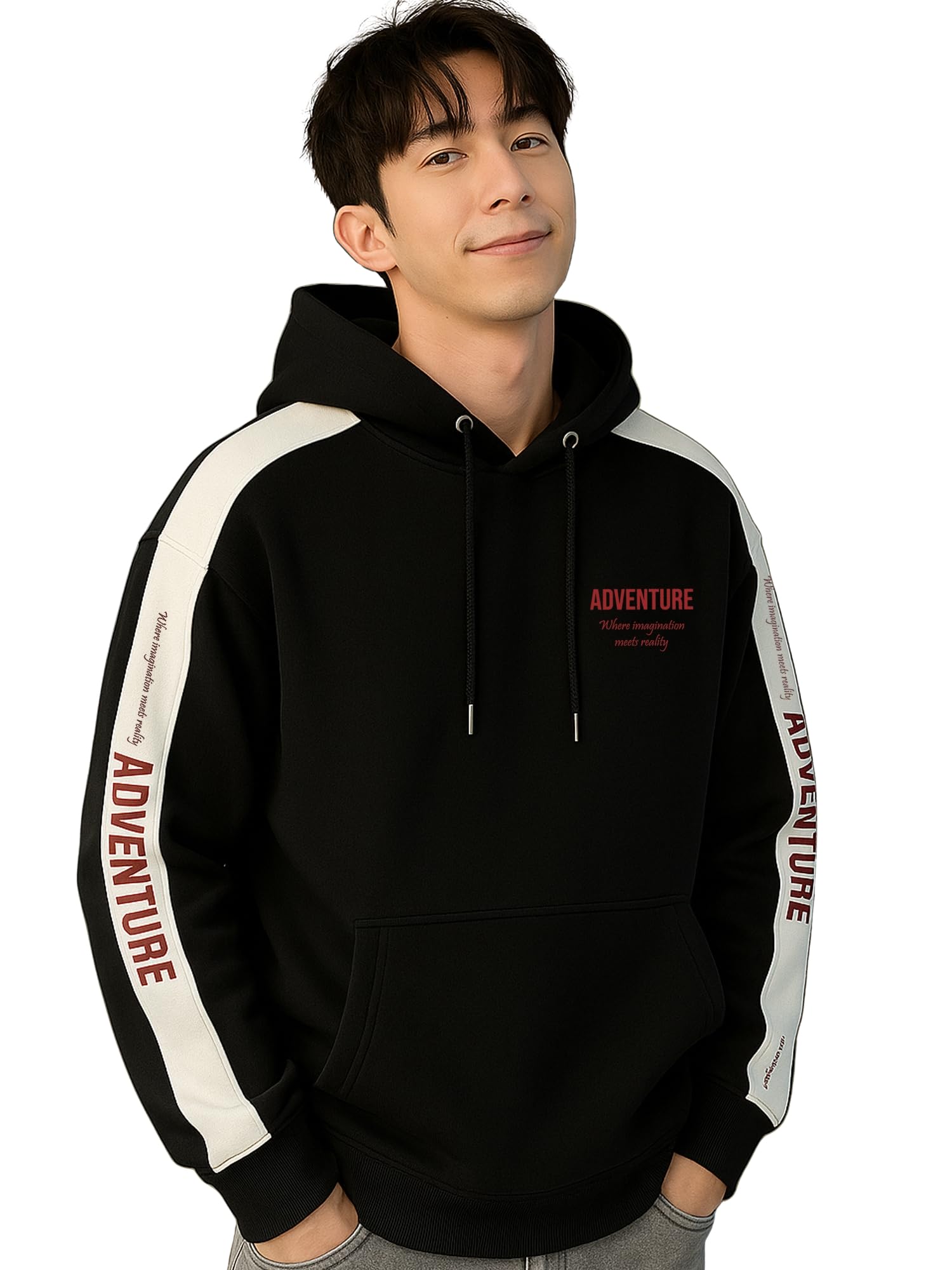 || Mens || Printed || Hooded Neck || Full Sleeve || Cotton Fleece Sweatshirt