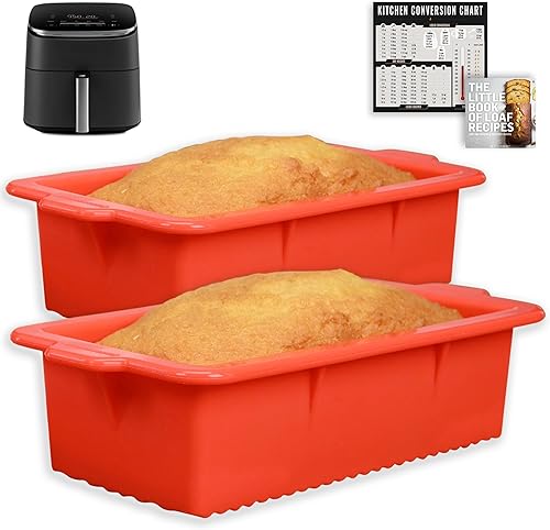 INFRAOVENS Sartenes de silicona para freidora de aire para hornear, molde antiadherente para pasteles Cosori TurboBlaze 9 en 1 de 6 cuartos de