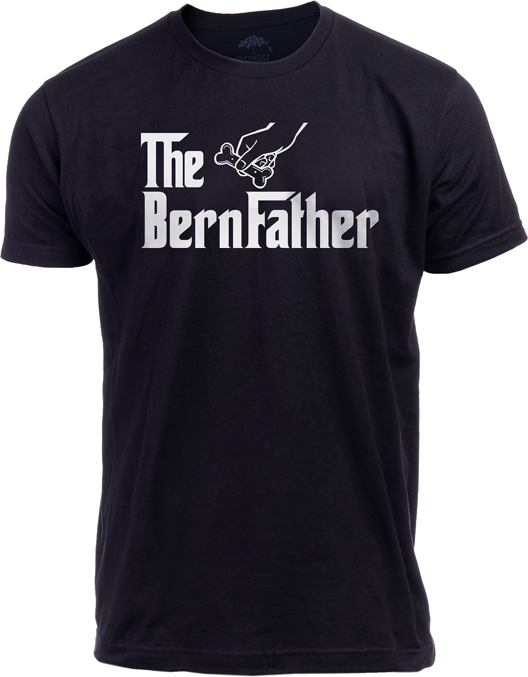 The Dogfather | Dog Breed Father Funny, Dog Dad Owner Cute Doggo Pet Pup Fun Humor Daddy T-Shirt, Bernese, XXL